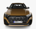 Audi Q8 S line 2023 3Dモデル front view