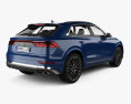Audi SQ8 2023 3D模型 后视图