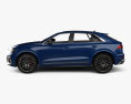 Audi SQ8 2023 3D模型 侧视图