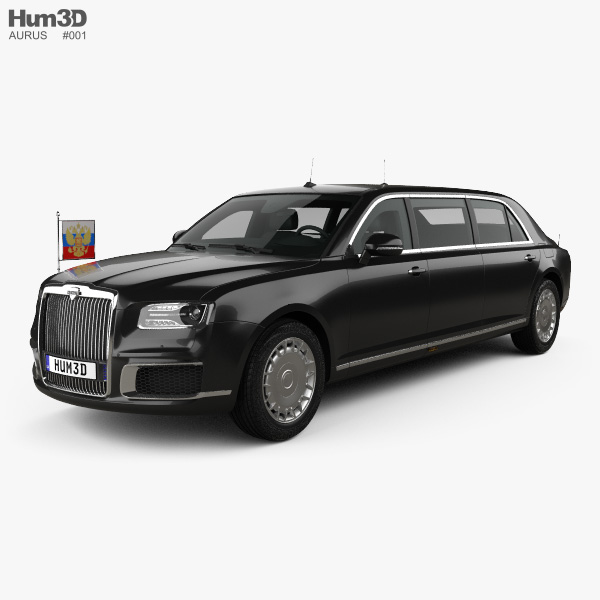 Aurus Senat Presidential Limousine 2021 Modèle 3D