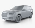 Aurus Komendant 2023 3D 모델  clay render