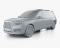 Aurus Lafet 2021 3D 모델  clay render