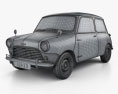Austin Mini Cooper S 1964 3D 모델  wire render
