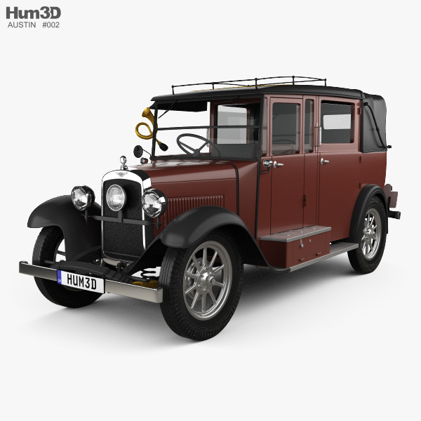 Austin 12/4 Taxi 1935 3D model