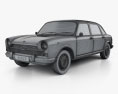Austin 1800 1964 3Dモデル wire render