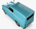 Austin A35 Van 1956 3D模型 顶视图