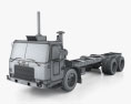 Autocar WXLL Fahrgestell LKW 2024 3D-Modell wire render