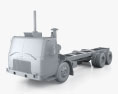 Autocar WXLL 섀시 트럭 2024 3D 모델  clay render