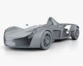 BAC Mono 2020 Modello 3D clay render