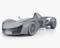 BAC Mono 2024 3D-Modell clay render