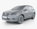 BAIC Huansu S6 2018 Modelo 3D clay render