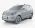 BAIC Huansu S3 2018 Modello 3D clay render