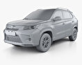 BAIC Huansu S5 con interior 2017 Modelo 3D clay render