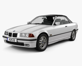 BMW 3 Series (E36) 컨버터블 2000 3D 모델 