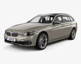 BMW 3 Series (F31) Touring Luxury Line 2018 3D-Modell