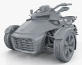 BRP Can-Am Spyder F3 2015 3d model clay render