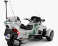 BRP Can-Am Spyder Поліція Dubai 2014 3D модель back view