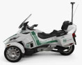 BRP Can-Am Spyder Polizei Dubai 2014 3D-Modell Seitenansicht
