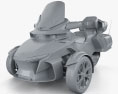 BRP Can-Am Spyder RT 2020 3d model clay render