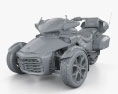 BRP Can-Am Spyder F3 Limited 2020 3D模型 clay render