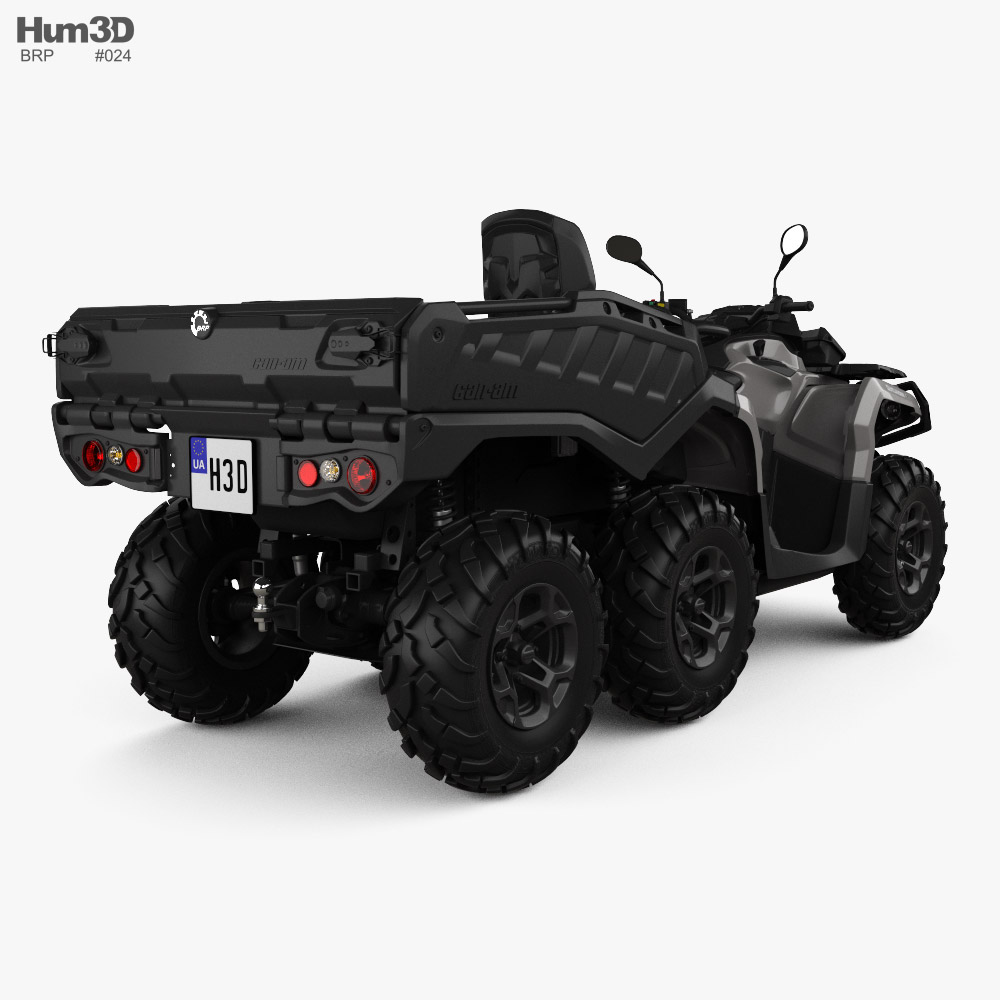 BRP Can-Am Outlander Max 6×6 XU plus 1000T 2024 3D model - Download  Vehicles on