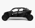 BRP Can-Am Maverick X3 MAX X RS Turbo RR 2024 3D-Modell Seitenansicht