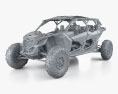 BRP Can-Am Maverick X3 MAX X RS Turbo RR 2024 3D-Modell clay render
