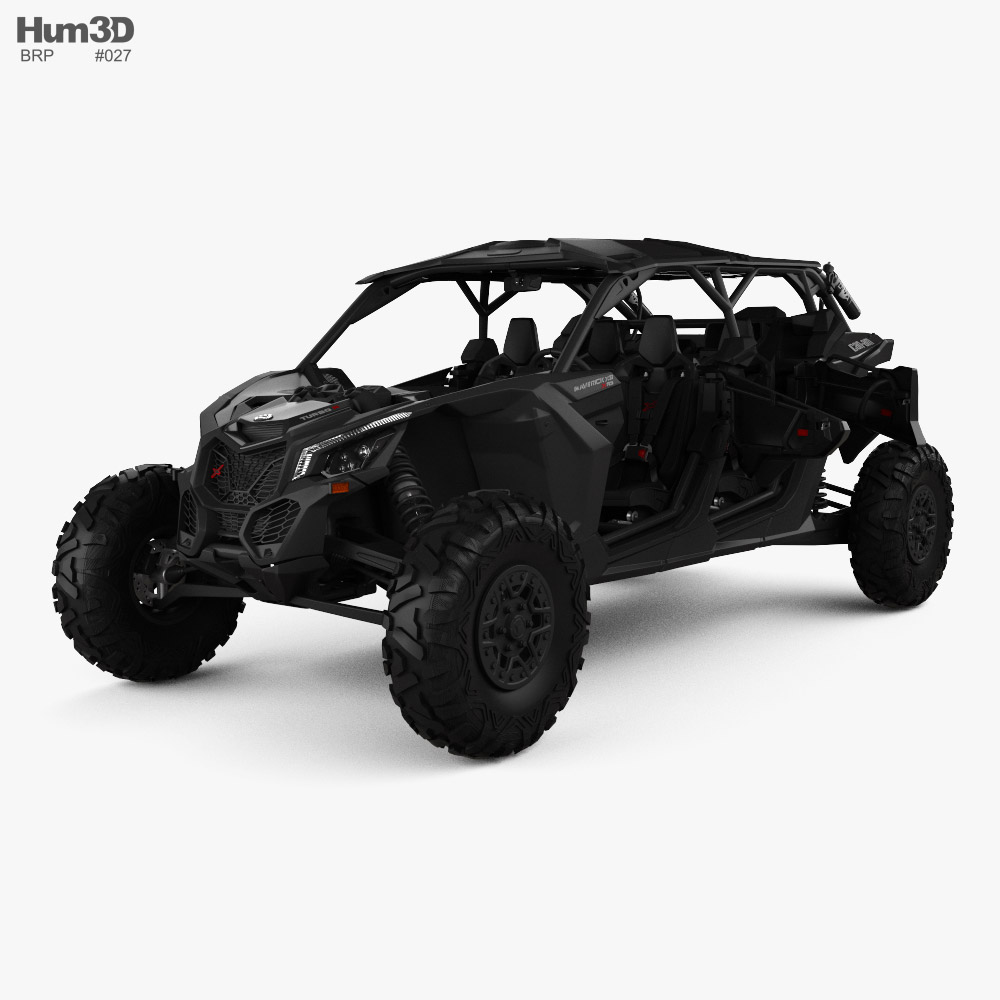 BRP Can-Am Maverick X3 MAX X RS Turbo RR with HQ interior 2023 Modelo 3d