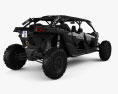 BRP Can-Am Maverick X3 MAX X RS Turbo RR with HQ interior 2023 3D 모델  back view