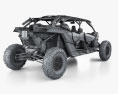 BRP Can-Am Maverick X3 MAX X RS Turbo RR with HQ interior 2023 3D 모델 