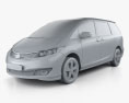 BYD M6 2013 3D-Modell clay render