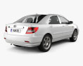 BYD F3 2013 3d model back view