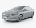 BYD Qin Pro DM 2022 3D-Modell clay render