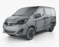 BYD M3 2017 3D-Modell wire render