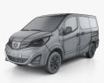 BYD T3 2017 3Dモデル wire render