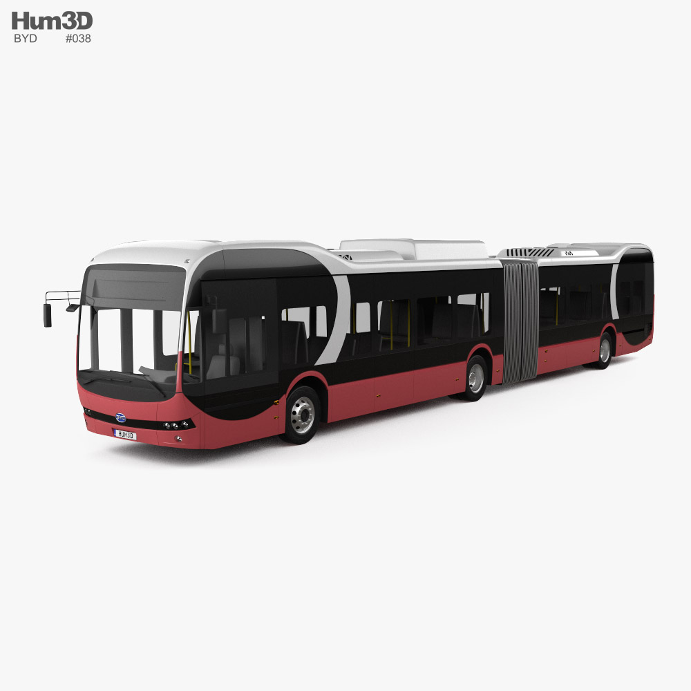 BYD eBus 18m 2021 3D-Modell