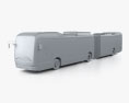 BYD eBus 18m 2024 3Dモデル clay render