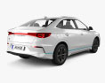 BYD E3 2023 3D 모델  back view