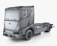 BYD ETH8 底盘驾驶室卡车 2024 3D模型 wire render