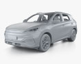 BYD Atto 3 with HQ interior 2023 3D-Modell clay render