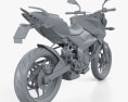 Bajaj Pulsar 200 2012 3D 모델 