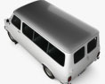 Bedford CF Minibus 1969-1979 3d model top view