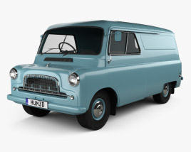 3D model of Bedford CA Panel Van 1965
