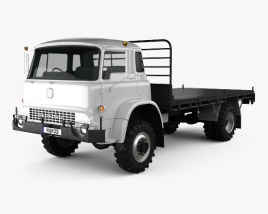 Bedford MK Flatbed Truck 1972 3D model