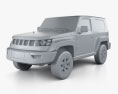 Beijing BJ40 2022 3D-Modell clay render