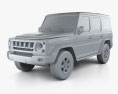Beijing BJ80 2022 3D-Modell clay render