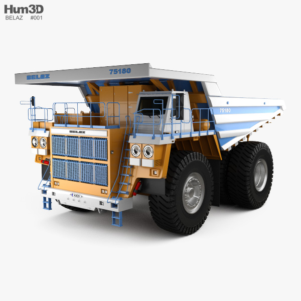 BelAZ 75180 Dump Truck 2018 3D model