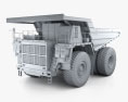 BelAZ 75180 Dump Truck 2018 3d model clay render