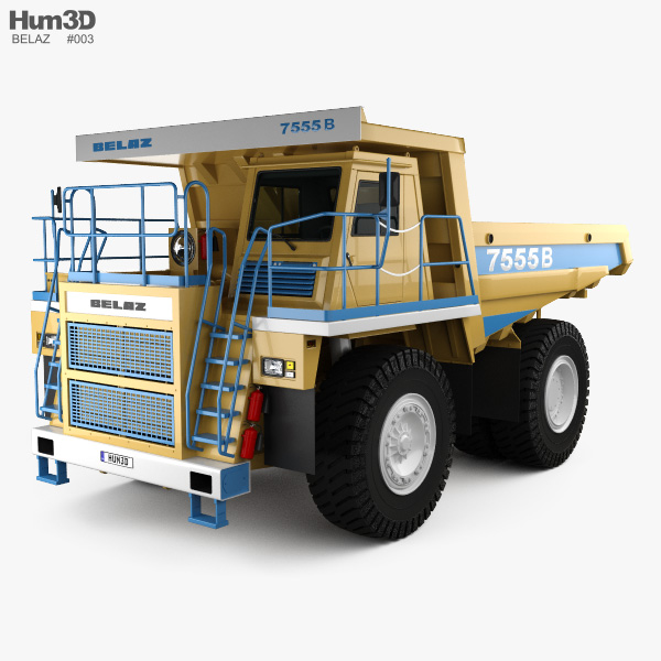 BelAZ 7555B Dump Truck 2016 3D model