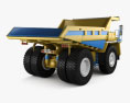 BelAZ 75581 ダンプトラック 2016 3Dモデル 後ろ姿